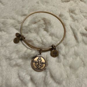 Alex and Ani gold bracelet Rhode Island charm